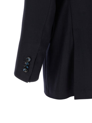Blue Virgin Wool Two-Piece Suit