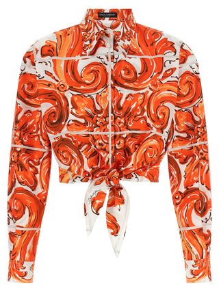 Orange Cotton Blouse
