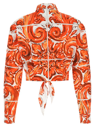 Orange Cotton Blouse