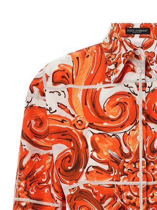 Orange Cotton Blouse