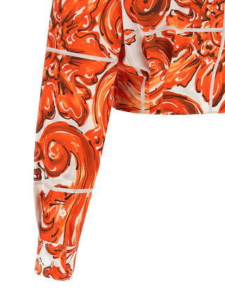 Orange Cotton Blouse