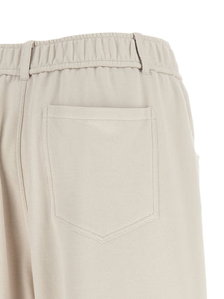 Pantalones deportivos beige de algodón