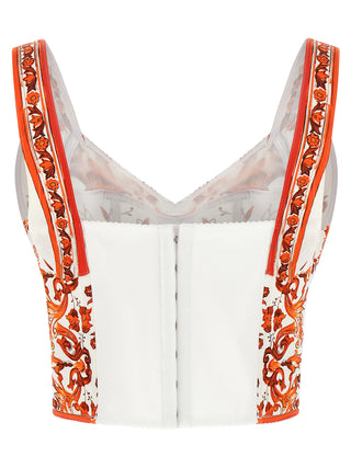 Blusa de seda naranja