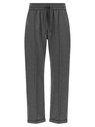 Pantalones casuales de algodón gris