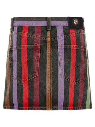 Multicolor Cotton Long Skirt
