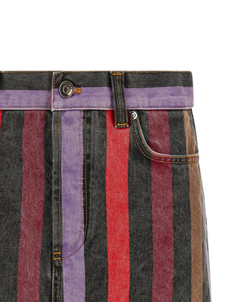 Multicolor Cotton Long Skirt