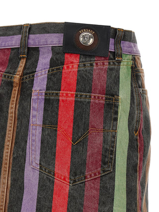 Multicolor Cotton Long Skirt