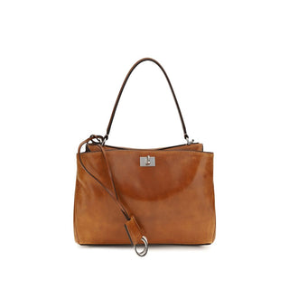 Bolso marrón de piel de cordero Ovis Aries Aries