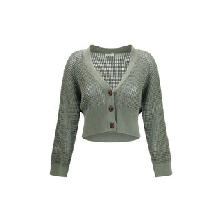 Bicolor Cotton Cardigan