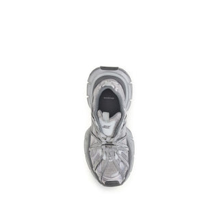 Gray Polyethylene Athletic Sneakers