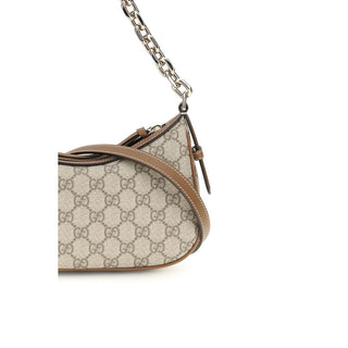 Bolso de mano beige de tela