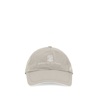 Beige Polyester Cap (Baseball Hat)