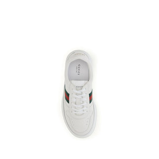 White Calf Leather Bos Taurus Chunky Sneakers