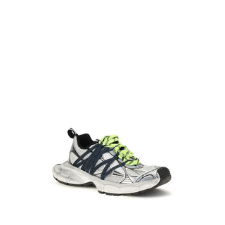 Gray Polyester Athletic Sneakers