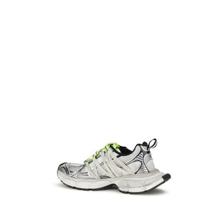 Gray Polyester Athletic Sneakers