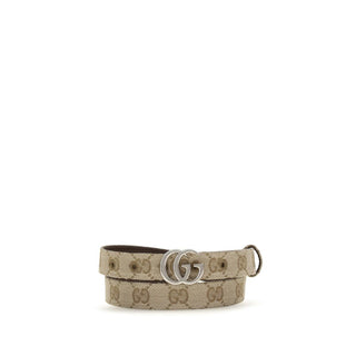 Beige Fabric Thin Belt