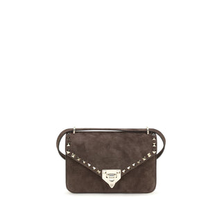 Brown Suede Leather Shoulder Bag