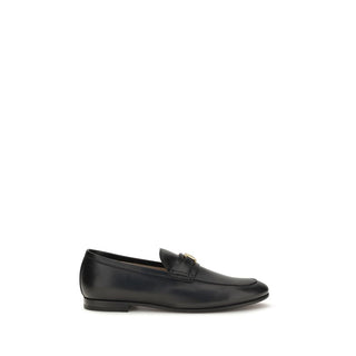 Mocasines slip-on de piel de becerro negra Bos Taurus