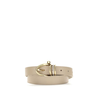 Beige Calf Leather Bos Taurus Regular Belt