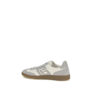 White Calf Leather Bos Taurus Athletic Sneakers