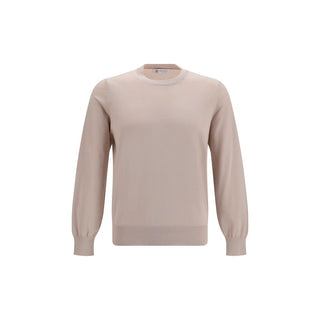 Beige Cotton Sweatshirt