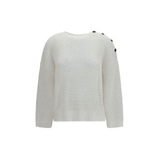 White Cotton Sweatshirt