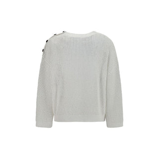 White Cotton Sweatshirt