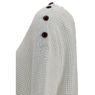 White Cotton Sweatshirt