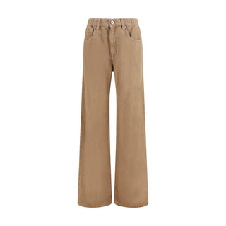 Vaqueros de algodón beige