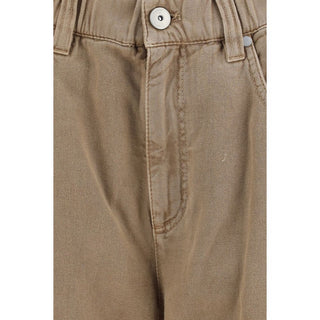 Vaqueros de algodón beige