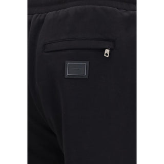 Black Cotton Joggers (Workout Pants)