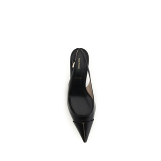Black Calf Leather Bos Taurus Mid Heel Pumps