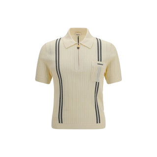 Beige Cotton Polo Shirt
