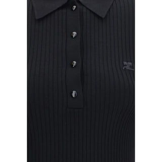 Black Viscose Polo Shirt