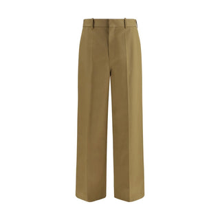 Beige Cotton Chino Pants