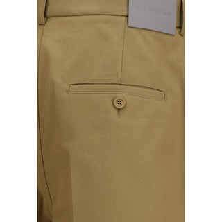 Beige Cotton Chino Pants