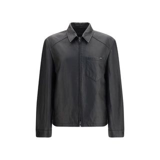 Black Lamb Ovis Aries Aries Leather Jacket