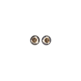 Gray Brass Earrings