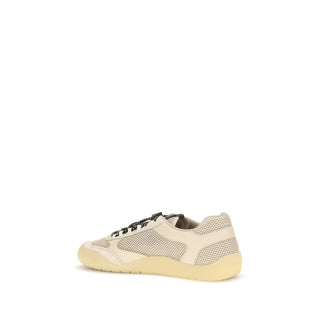 Zapatillas atléticas beige de poliéster