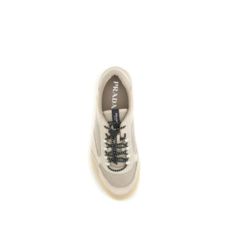 Zapatillas atléticas beige de poliéster