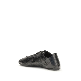 Black Calf Leather Bos Taurus Athletic Sneakers