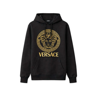 Black Cotton Hoodie