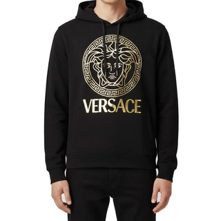 Black Cotton Hoodie