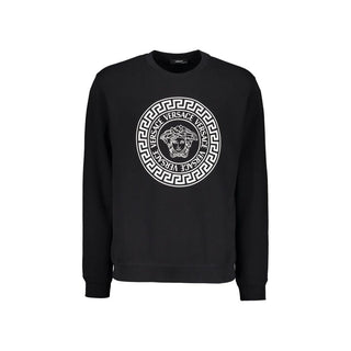 Black Cotton Sweatshirt