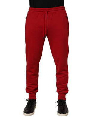 Red DG Logo Cotton Jogger Men Sweatpants Pants