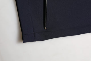 Dark Blue Drawstring Nylon Jogger Sweatpants Pants