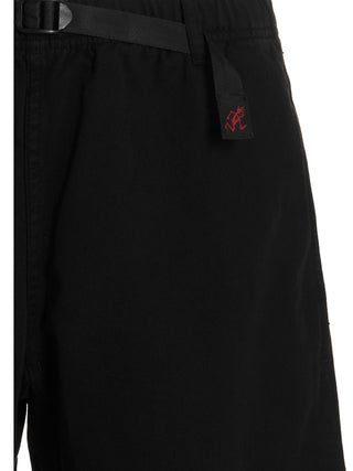 Black Cotton Bermuda Shorts
