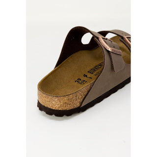 Brown Leather Flat Sandals