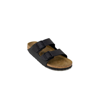 Black Synthetic Sandals