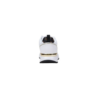 White Polyethylene Low Top Sneakers